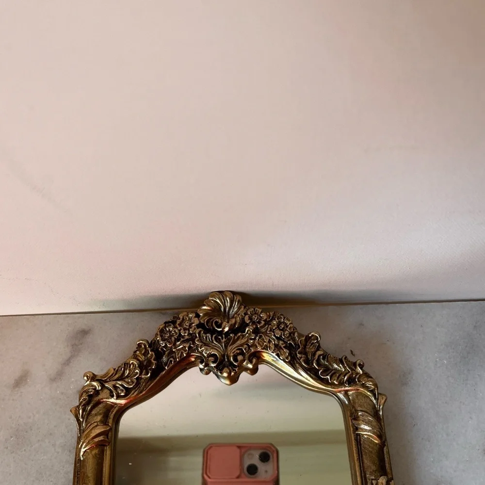 Elegant Gold table top  vanity Mirror . New